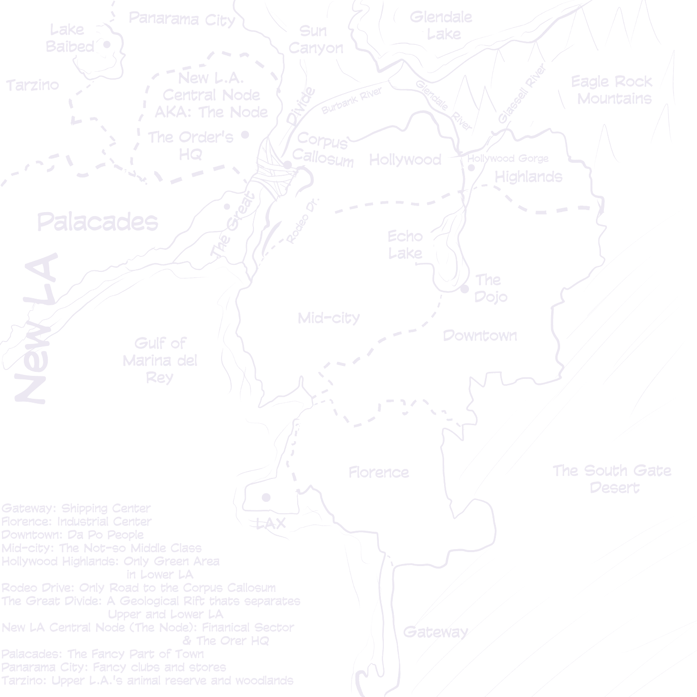 Map of New LA